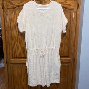Lou & Grey dress from Loft, cream color